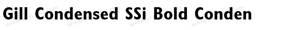 Gill Condensed SSi Bold Condensed字体转换